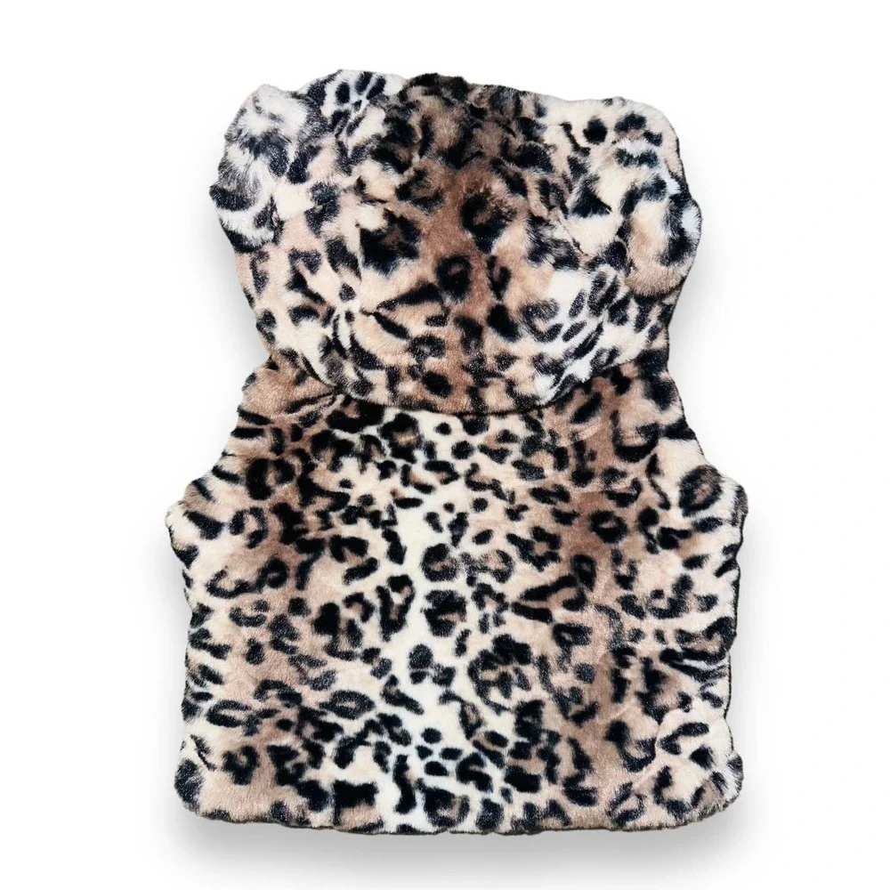 Widgeon Leopard Cheetah Vest Fur Fuzzy 24 Months Infant Girls Ears A9